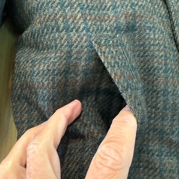 Vintage Jacobson's Wool Plaid Pea Coat Removable Liner Button Front / 4T - Picture 2 of 16